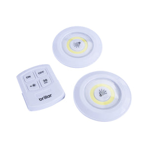 Remote Controlled Multifunction Puck Lights 2pk - Living Today