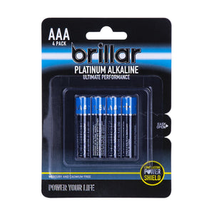 AAA Platinum Alkaline Batteries 4pk - Living Today