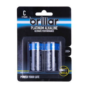 C Platinum Alkaline Batteries 2pk - Living Today