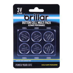 Lithium Button Cell Batteries 6pk - Living Today